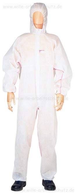 PolyClean Original DuPont Einweg - Schmutzschutzoverall wei�. Klicken f�r Gro�bild