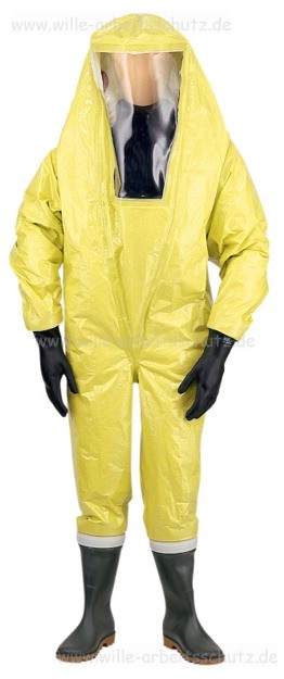 Tychem TK - Mehrschichtpolymer - Schutzoverall gr�n, f�r den Einsatz mit innen getragenen Atemschutzger�ten ausgelegt. Klicken f�r Gro�bild