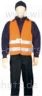 Warnweste orange aus Mischgewebe oder Polyester. Klicken f�r mehr Info zum Artikel