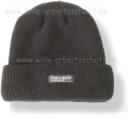 Strickm�tze Thinsulate schwarz. Klicken f�r Gro�bild