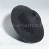 Zimmermannshut aus schwarzem Wollfilz mit 9 cm Rand. Klicken f�r mehr Info zum Artikel