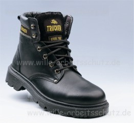 Sicherheitsschuhe "Black-Trucker" hoch. Klicken f�r Gro�bild