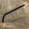 Fl�geltaschen mit Echtlederecken, Stoffpaspelierung. Klicken f�r Gro�bild