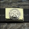 Koppelschlo� mit Dachdecker-Emblem. Klicken f�r Gro�bild