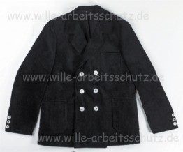 Zunft-Jackett schwarz aus Trenkercord ohne Innenfutter. Klicken f�r Gro�bild